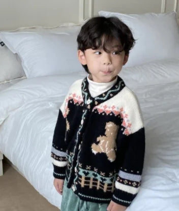 Simon Korean Children Knitted Sweater - GuGuTon baby store - Baby Fashion - Toddlers Outfits - Babies Outfits - Toddler Clothes - Kids Clothing - Newborn Clothes - Newborn Wear - Kids Wear - Trending Clothes - Trending Outfits - Fall Fashion - Winter Fashion - Girls Clothes - Boys Clothes - Babies Wear - Kids Accessories - KidsWear - Summer Clothes - Summer Fashion - Summer Trend - Falls Sweaters - Tops - Bottom - Jeans - Blouse - Dresses - Newborn Dresses - Toys