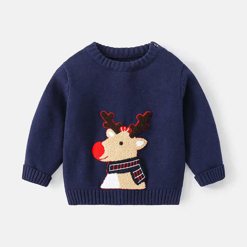 Enmanuel Autumn Children's Christmas Sweater - GuGuTon baby store - Baby Fashion - Toddlers Outfits - Babies Outfits - Toddler Clothes - Kids Clothing - Newborn Clothes - Newborn Wear - Kids Wear - Trending Clothes - Trending Outfits - Fall Fashion - Winter Fashion - Girls Clothes - Boys Clothes - Babies Wear - Kids Accessories - KidsWear - Summer Clothes - Summer Fashion - Summer Trend - Falls Sweaters - Tops - Bottom - Jeans - Blouse - Dresses - Newborn Dresses - Toys