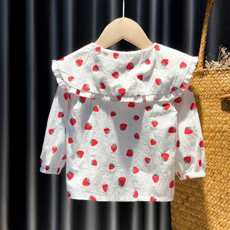 Andrea Strawberry Printed For Infant Girl Top