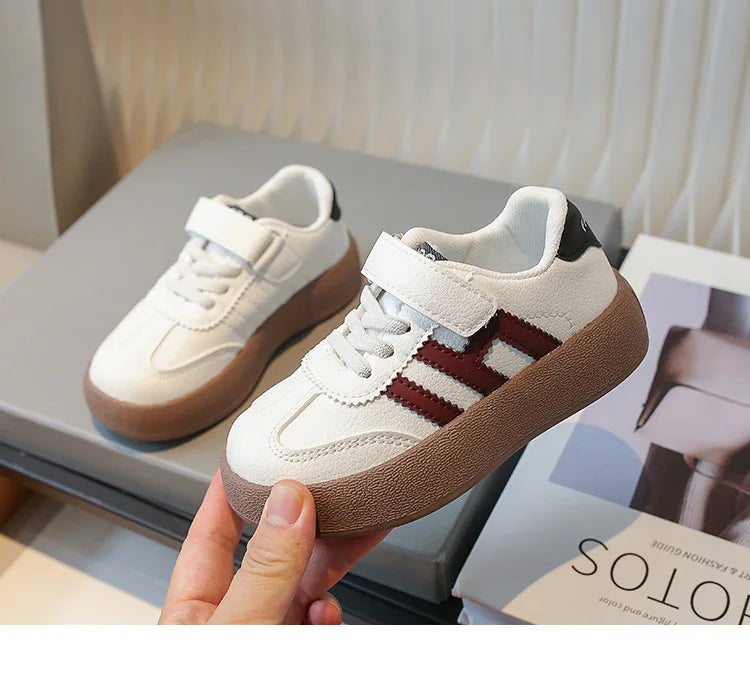 Children's Skate Shoes Girls White Sneakers 2026 Autumn New Fashion Boys Canvas Shoes Kids Sports Shoes Unisex Casual Shoes