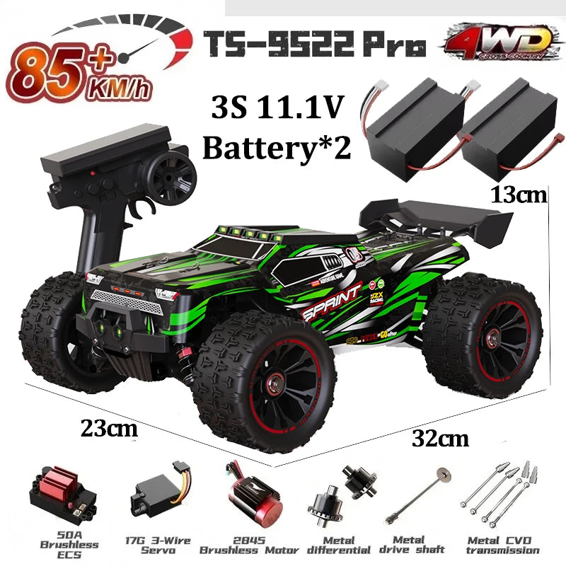 Professional Racing Car 85 Km/h 4WD Brushless Remote Control