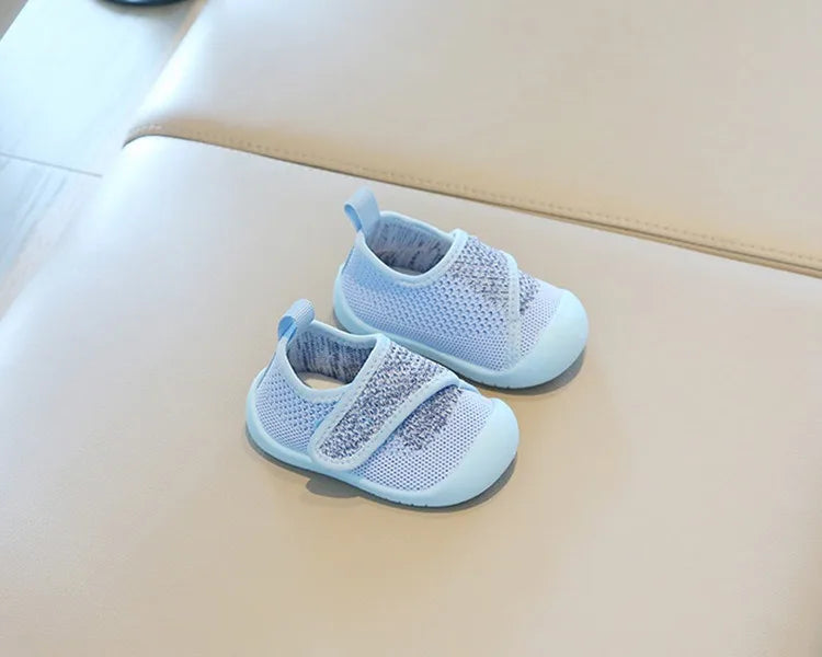 Baby Boys Girls Walking Shoes Spring Autumn Kids Casual Shoes Mesh Children Soft Sole Anti Slip Infant Newborn Knitted Shoes