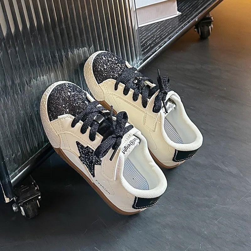 Girls' Shoes 2026 Spring New Casual Versatile Little Girls Star Sneakers Spring and Autumn Children's Sports Kids Shoes