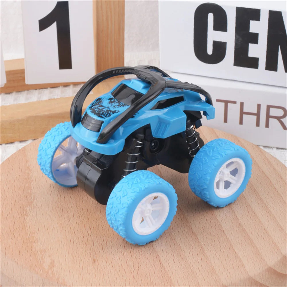 Monster Trucks Toys for Boys - Toddler Push & Go Stunt Cars with Flip Action, Race Car Set for Kids