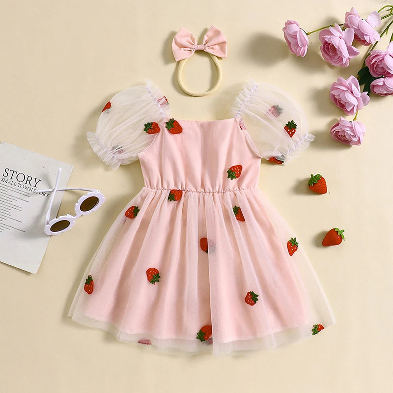 Nia Pudcoco Kids Summer Outfit - With  Headband