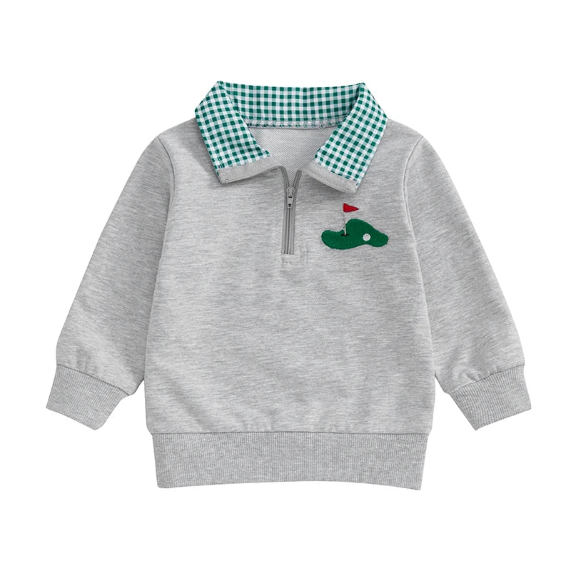 Kevin Toddler Golf Outfit Sweater - GuGuTon baby store - Baby Fashion - Toddlers Outfits - Babies Outfits - Toddler Clothes - Kids Clothing - Newborn Clothes - Newborn Wear - Kids Wear - Trending Clothes - Trending Outfits - Fall Fashion - Winter Fashion - Girls Clothes - Boys Clothes - Babies Wear - Kids Accessories - KidsWear - Summer Clothes - Summer Fashion - Summer Trend - Falls Sweaters - Tops - Bottom - Jeans - Blouse - Dresses - Newborn Dresses - Toys