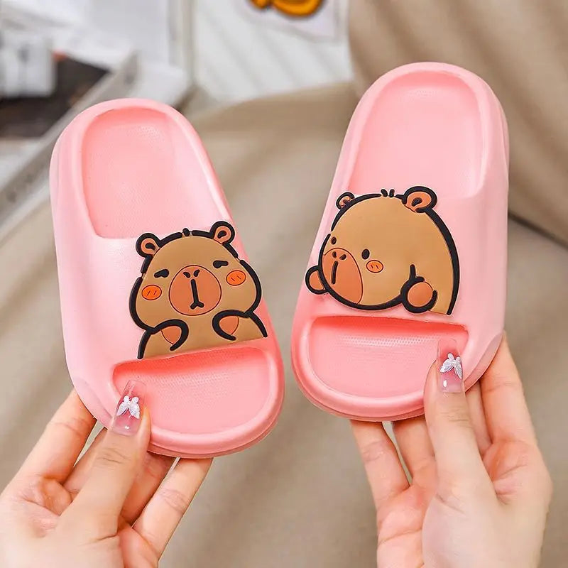 Children Slippers Cute Capybara Home Slippers