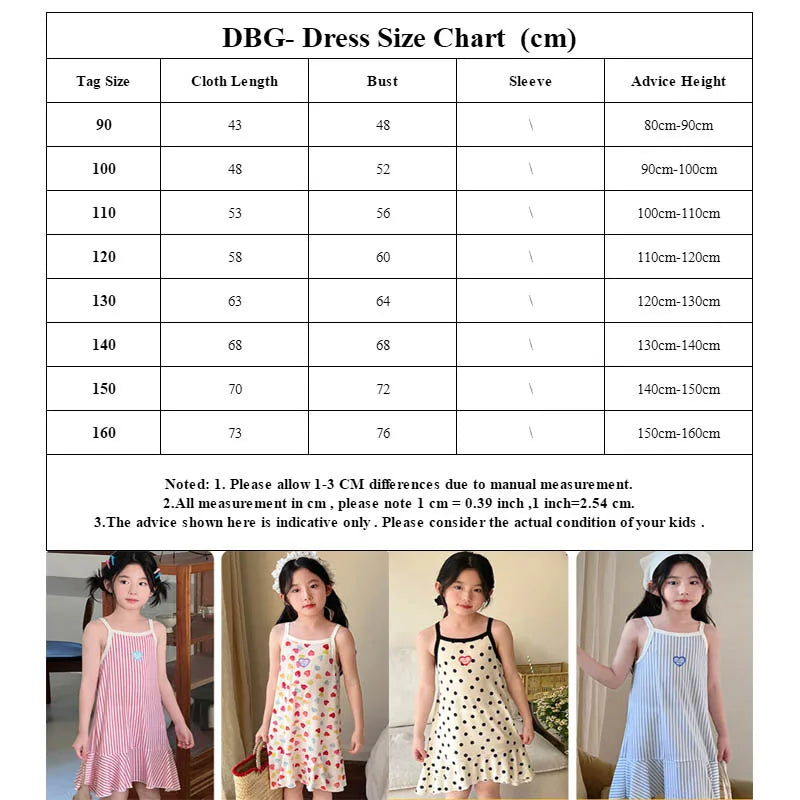 Cute Dress For Kids Girl Summer Dresses Children's Fashion Dress Thin Girls' Halter