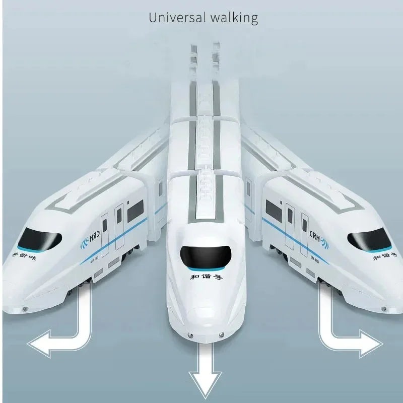 Kids Simulation High-speed Railway  Sound Light Train Toys