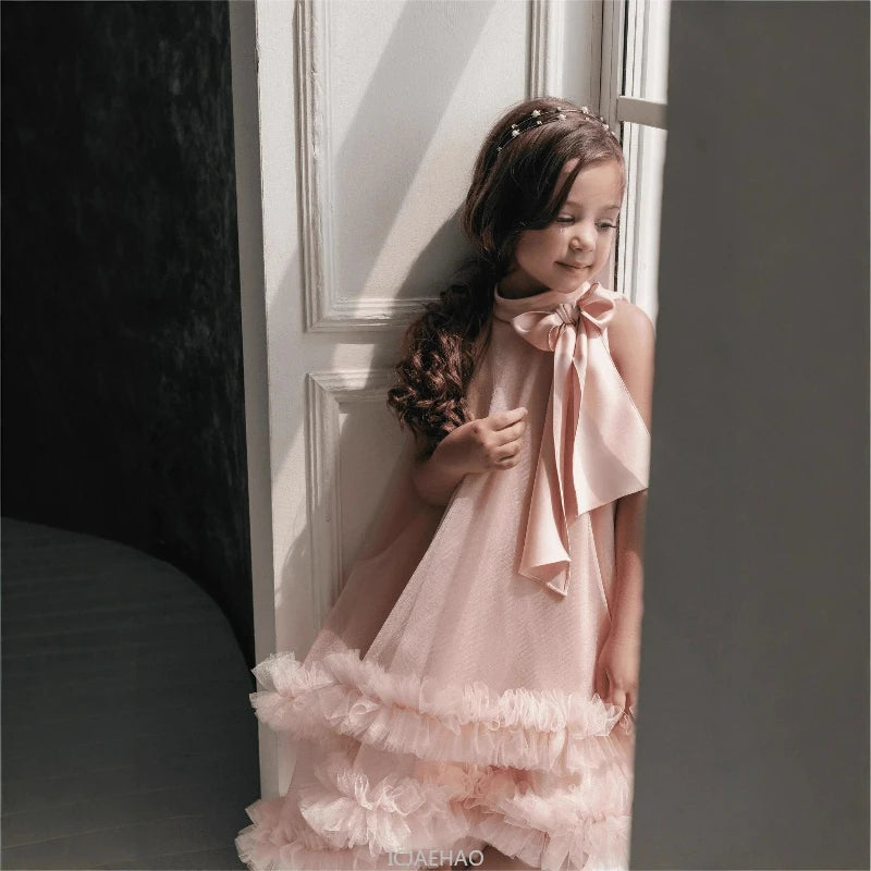 Teen Girl Clothes New Children Birthday Dress Fashion Banquet Party Gown Dresses