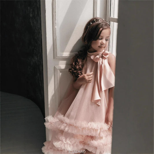 Teen Girl Clothes New Children Birthday Dress Fashion Banquet Party Gown Dresses