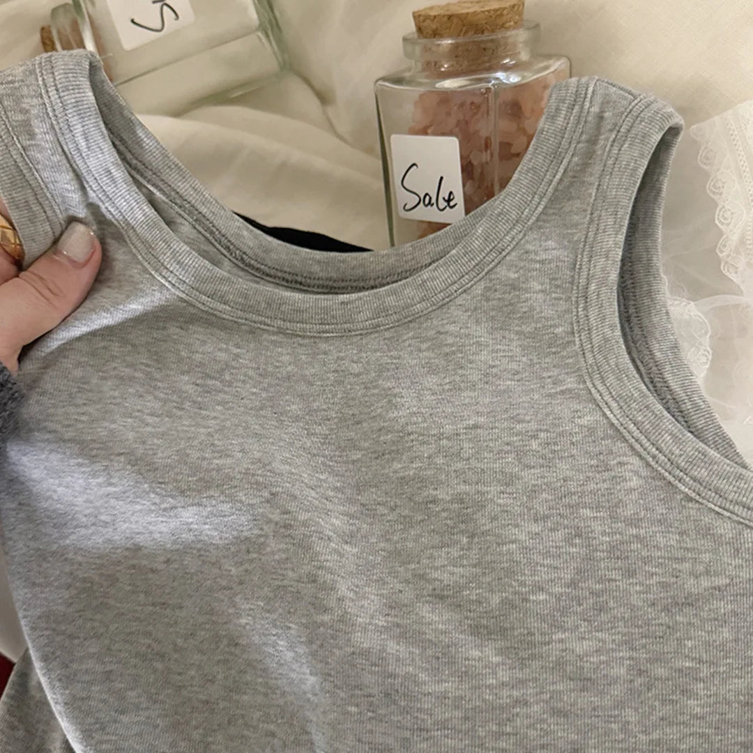 Ursula Korean Fashion Solid Color Tops