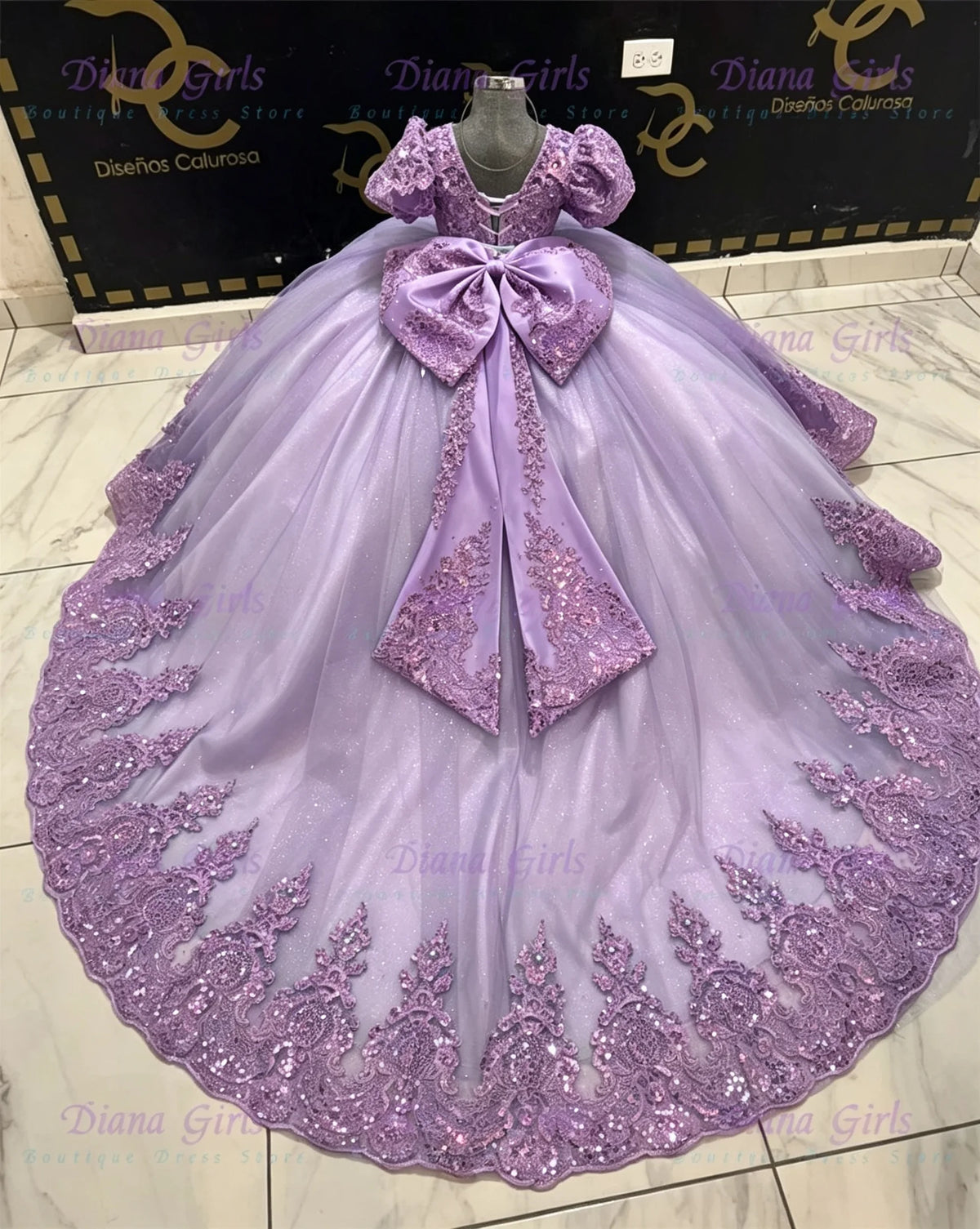 Gorgeous Flower Girl Dresses Quality Lace Applique Off Shoulder First Communion Dress