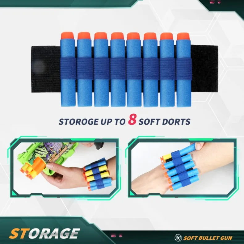 Kids Air Soft Bullet Gun Toys - Graffiti Shark Design