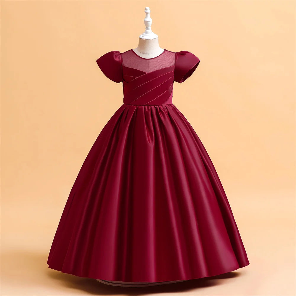 Elegant Baptism Bridesmaids Party Wedding Birthday Princess  Girl Dresses