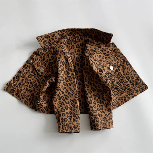 Daniela Leopard Print Girls Jacket spring Confort