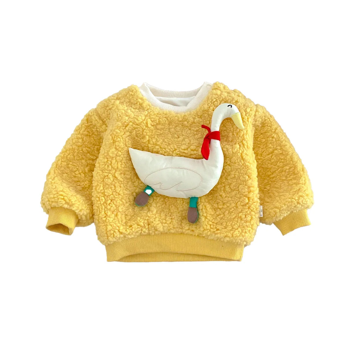 Wilmer Hairy Cartoon Patched Toddler Sweater