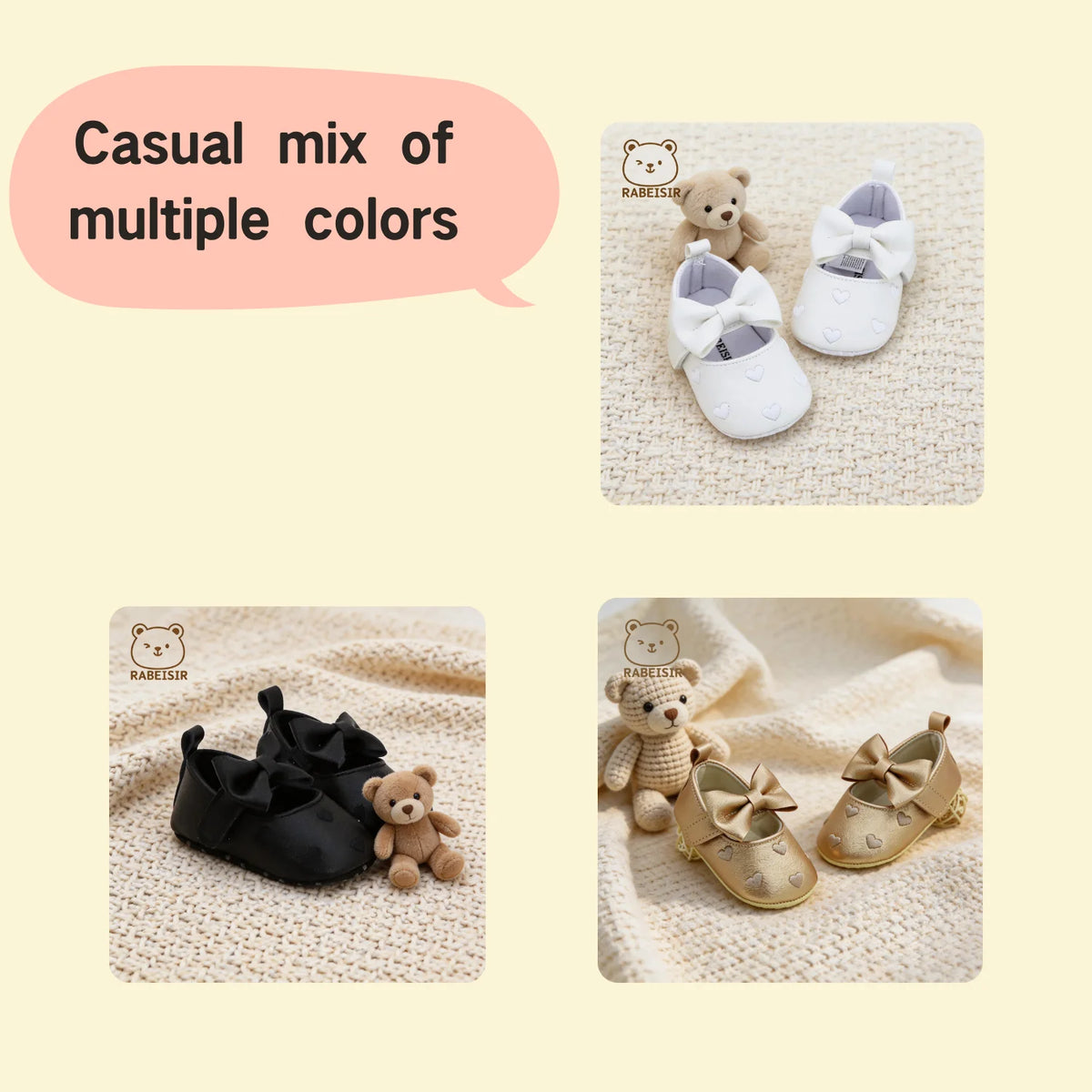 Baby Girl Toddler Shoes Baby embroidery Love Style Baby's First Pair of Step Shoes Breathable Non-Slip Fashion
