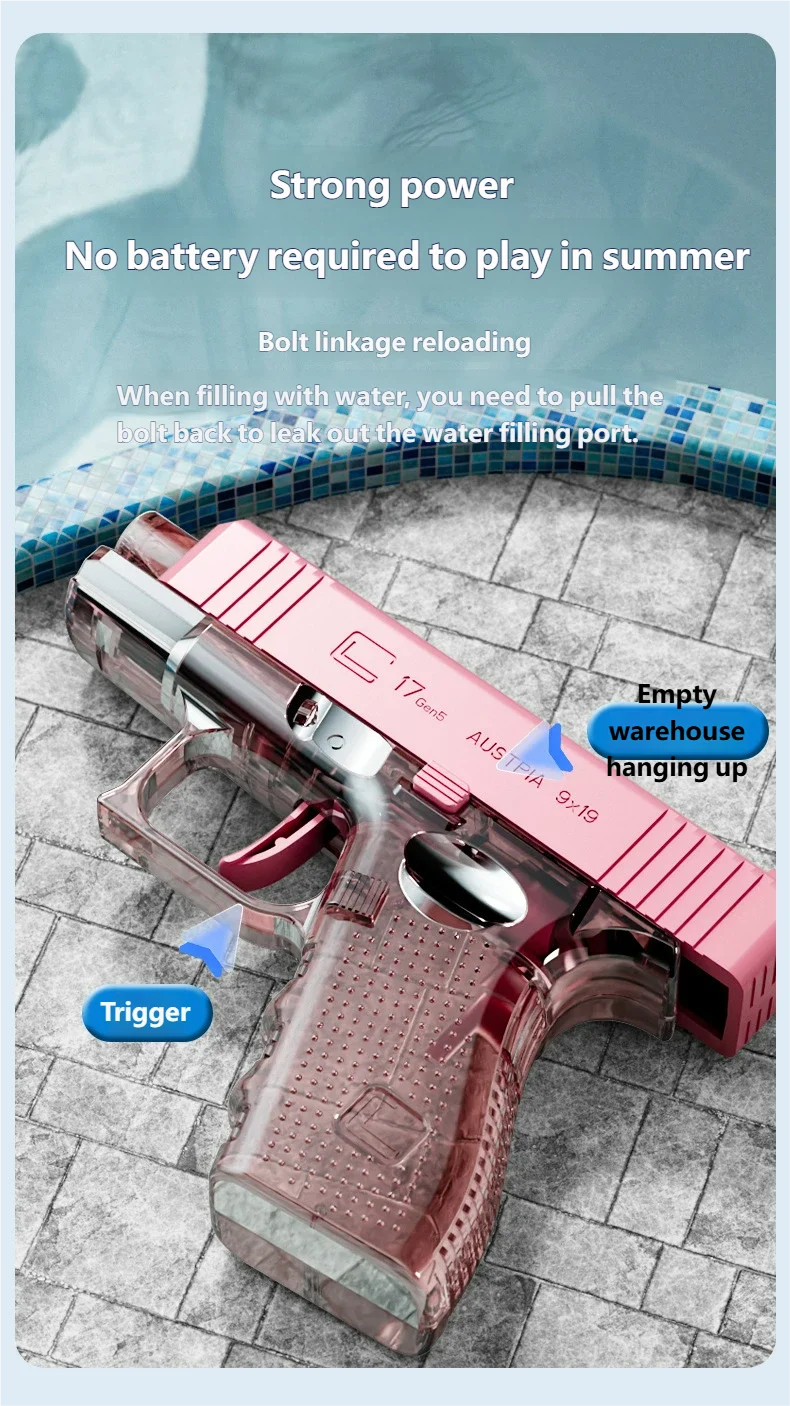 Water Guns Toy Summer Pool Party Beach Play Spray Water Shooting Games Outdoor Toys