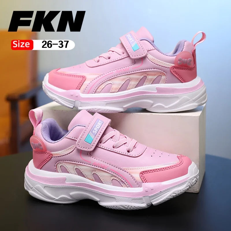 Fashion Children's Shoes Sneakers Girls Comfortable Sneakers Outdoor Non-Slip Running Shoes Tennis Shoes Light Casual Shoes
