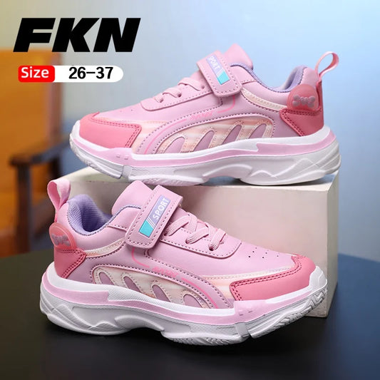 Fashion Children's Shoes Sneakers Girls Comfortable Sneakers Outdoor Non-Slip Running Shoes