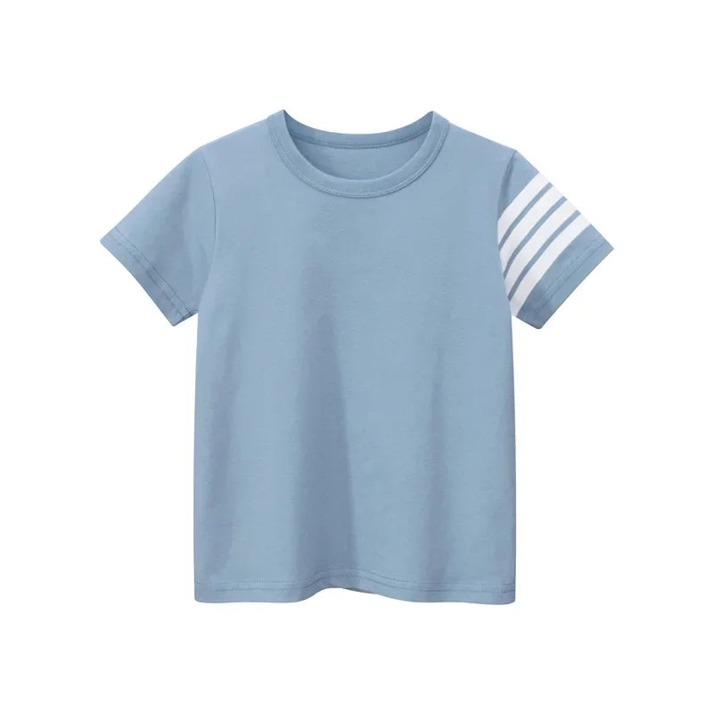Michael Striped Short Seleeve Tees - GuGuTon baby store - Baby Fashion - Toddlers Outfits - Babies Outfits - Toddler Clothes - Kids Clothing - Newborn Clothes - Newborn Wear - Kids Wear - Trending Clothes - Trending Outfits - Fall Fashion - Winter Fashion - Girls Clothes - Boys Clothes - Babies Wear - Kids Accessories - KidsWear - Summer Clothes - Summer Fashion - Summer Trend - Falls Sweaters - Tops - Bottom - Jeans - Blouse - Dresses - Newborn Dresses - Toys