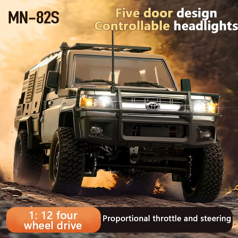 MN82S LC79 MN82Pro MN82T 2.4G 1:12 Full Scale Pickup Short Truck 4WD Climbing Car RC Car Remote Control Toy Christmas Xmas Gift