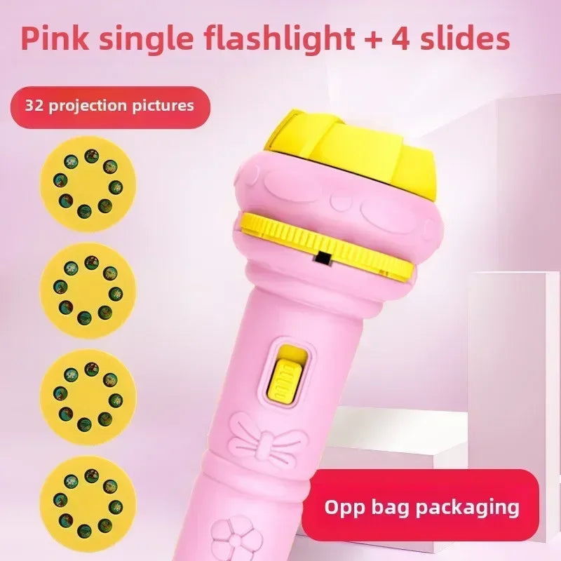 Flashlight Projector Torch Lamp Toy Cute Cartoon Creativity Toy