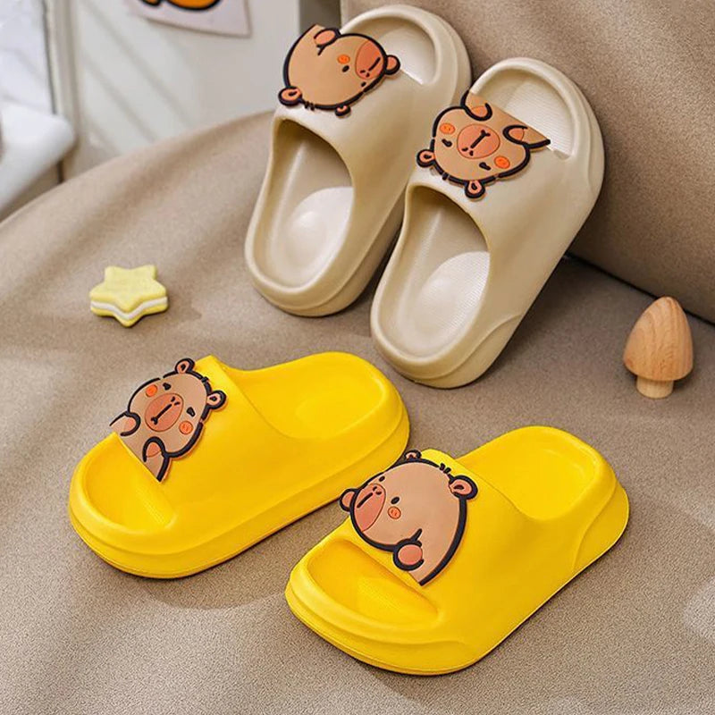 Children Slippers Cute Capybara Home Slippers