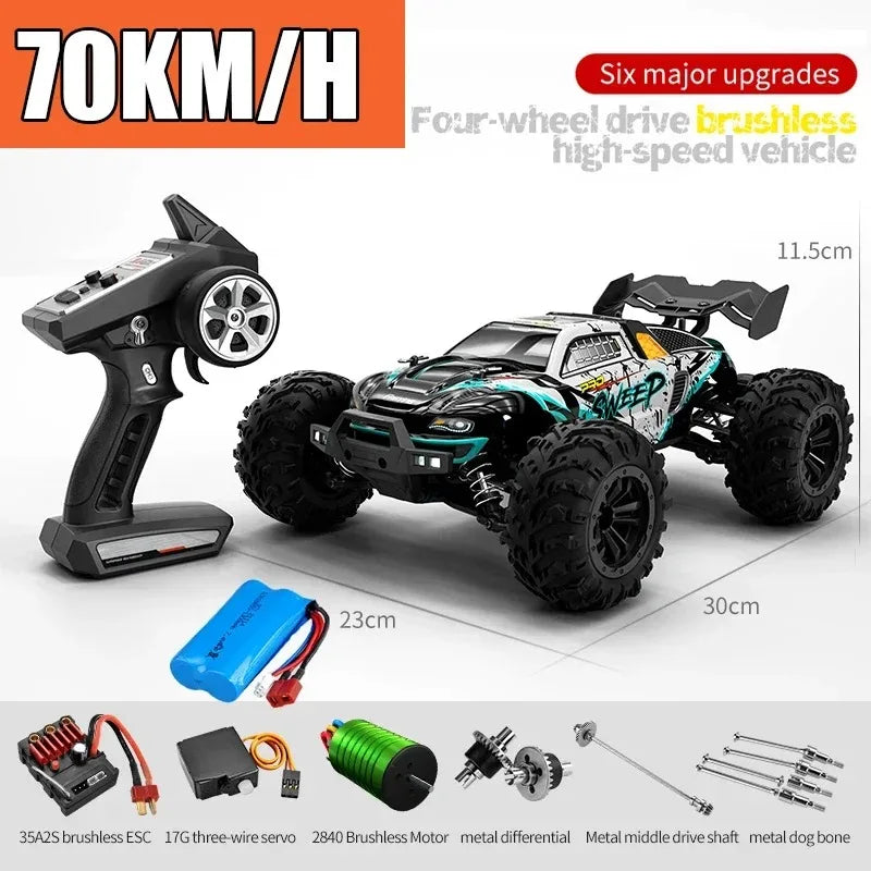 Rc Cars Off Road 4x4 16101PRO/16102PRO Brushless 2.4G Remote Control Car 4WD 1/16 High Speed Rc Truck Drift Rc Car Toys for Boys