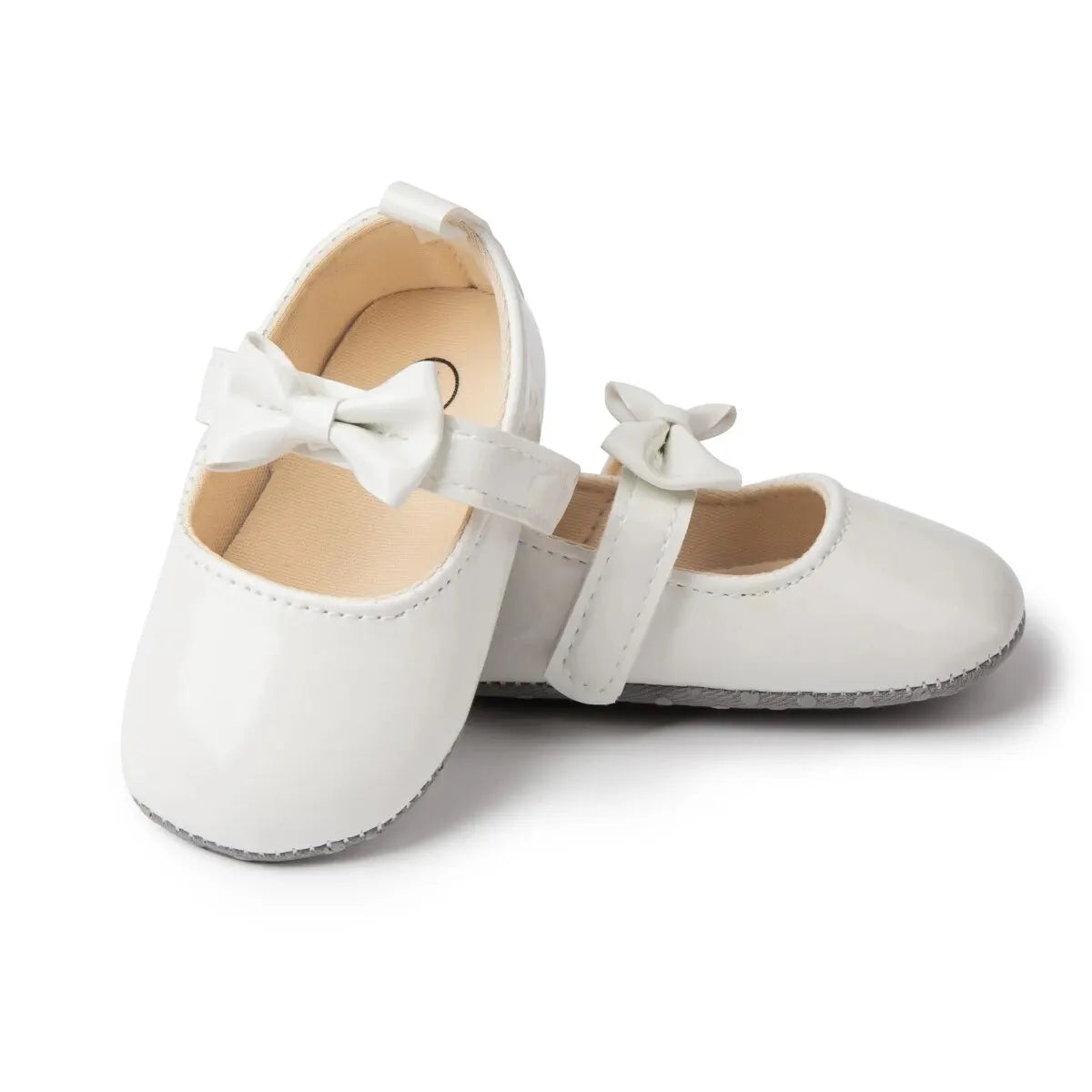 Meckior Baby Girls Shoes Bowknot Princess Dress Shoes PU Anti-slip Soft Sole