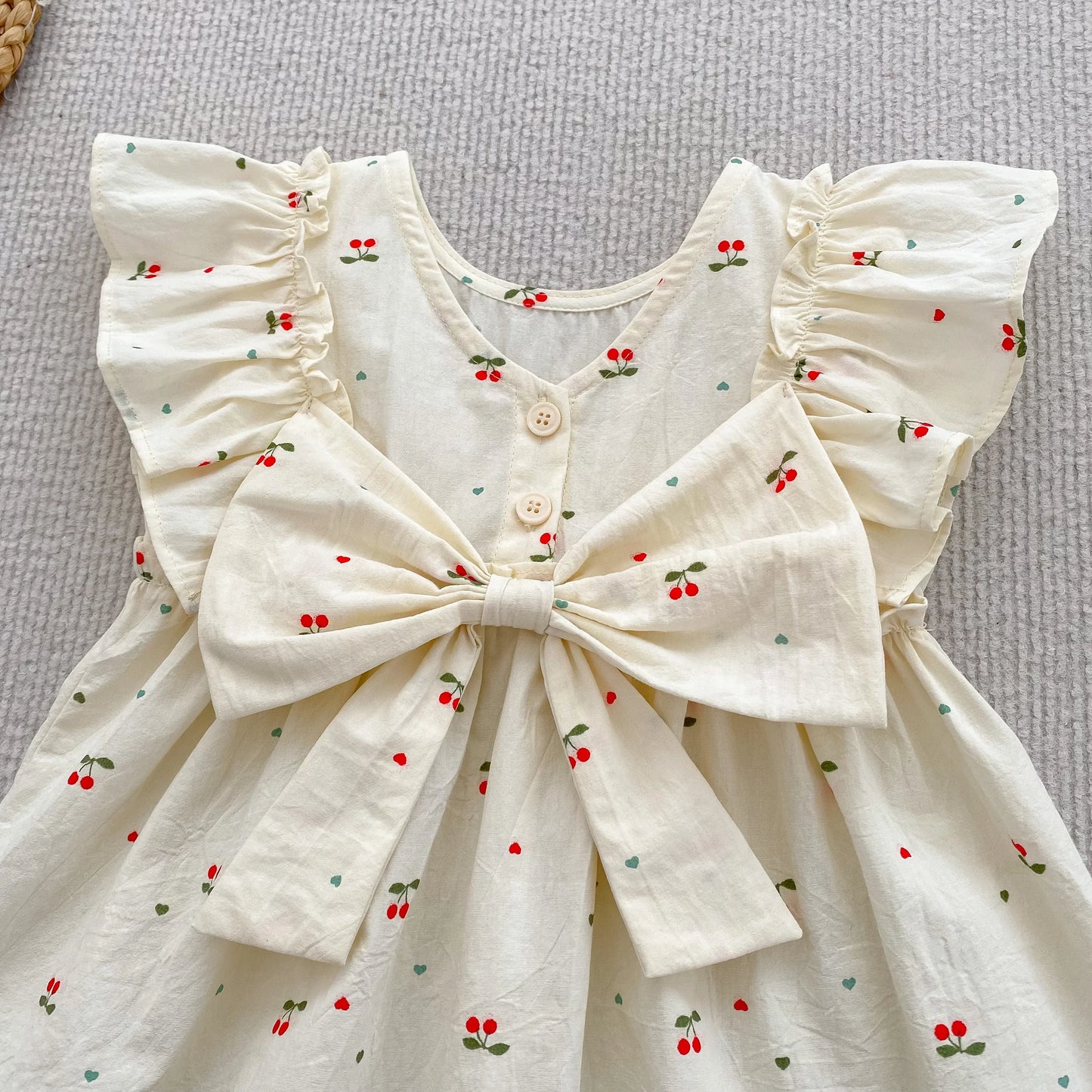 Sister Cherry Print Outfit