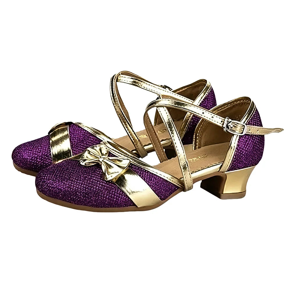 Girls Dance Shoes For Women Ladies Ballroom Latin Children/Kids Tango Salsa Latin Dancing Shoes Low Heel Salsa Training Shoes