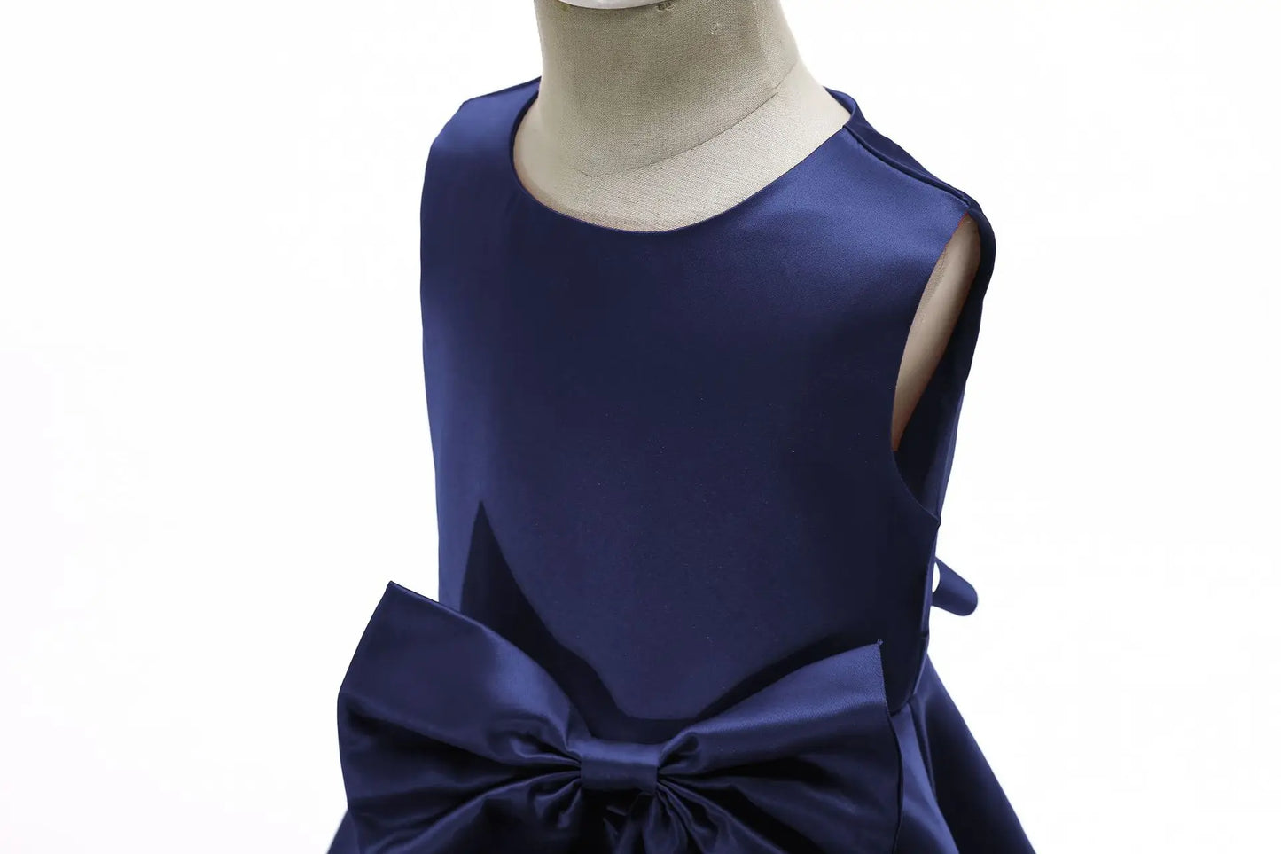 Young Kids Elegant Performance Dress For Teenager Girls Big Bow Princess Dresses