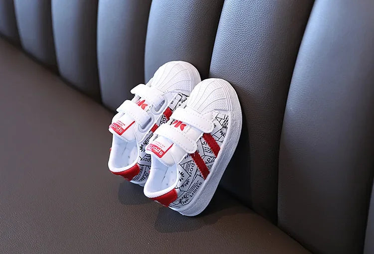 Kids Shoes for Baby Girls and Boys Anti-slip Soft Rubber Bottom Baby Sneaker Casual Flat Shoes Children Size 21-30