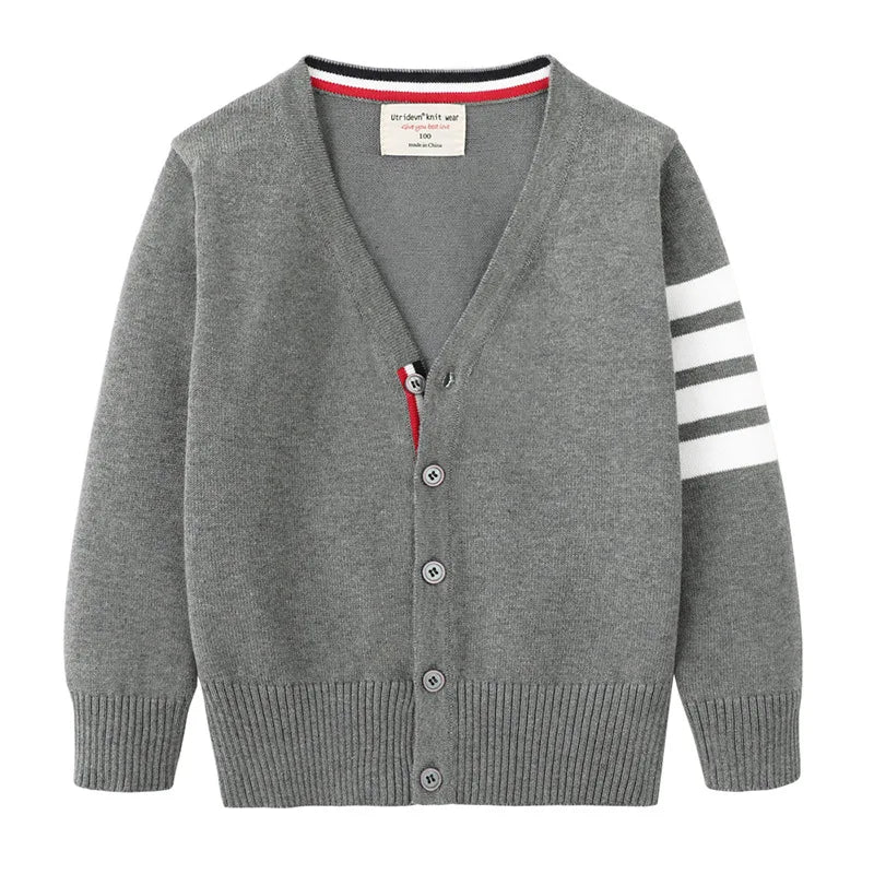 Elizabeth Kids Clothing Autumn Knitted Cardigan Boys Girls Sweaters Kids