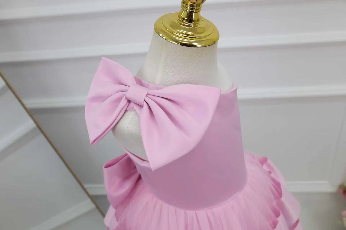 Toddler Baby Girl Pageant Dress Girls Flower Girl Dress Sleeveless One Shoulder Birthday Party Formal Prom Dress