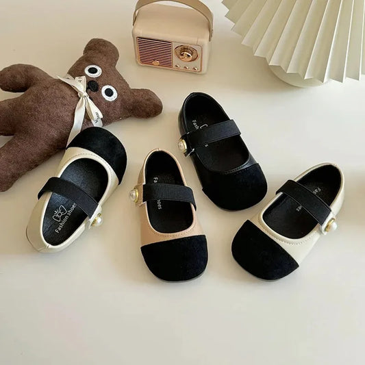 Girl Leather Shoes 2026 Autumn New Brand Girl Shoes French Princess Shoe
