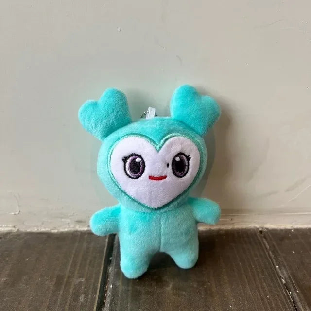 9PCS/lot Lovelys Plush Korean Super Star Plush Toy Cartoon Animal TWICE Momo Doll Keychain Pendant for Fans Girls Birthday Gifts