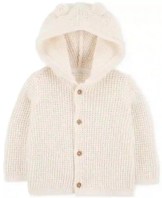 Doris Baby Neutral Cotton Hooded Sweater