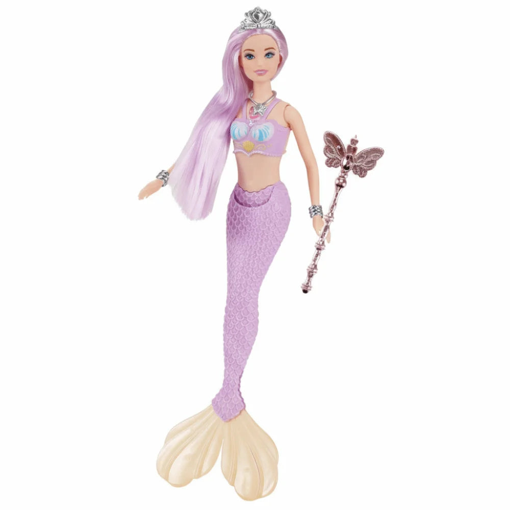Cute Soft Light Light Music Mermaid 32cm Gentle Music Playhouse Toy Cartoon Children Gift Children Play
