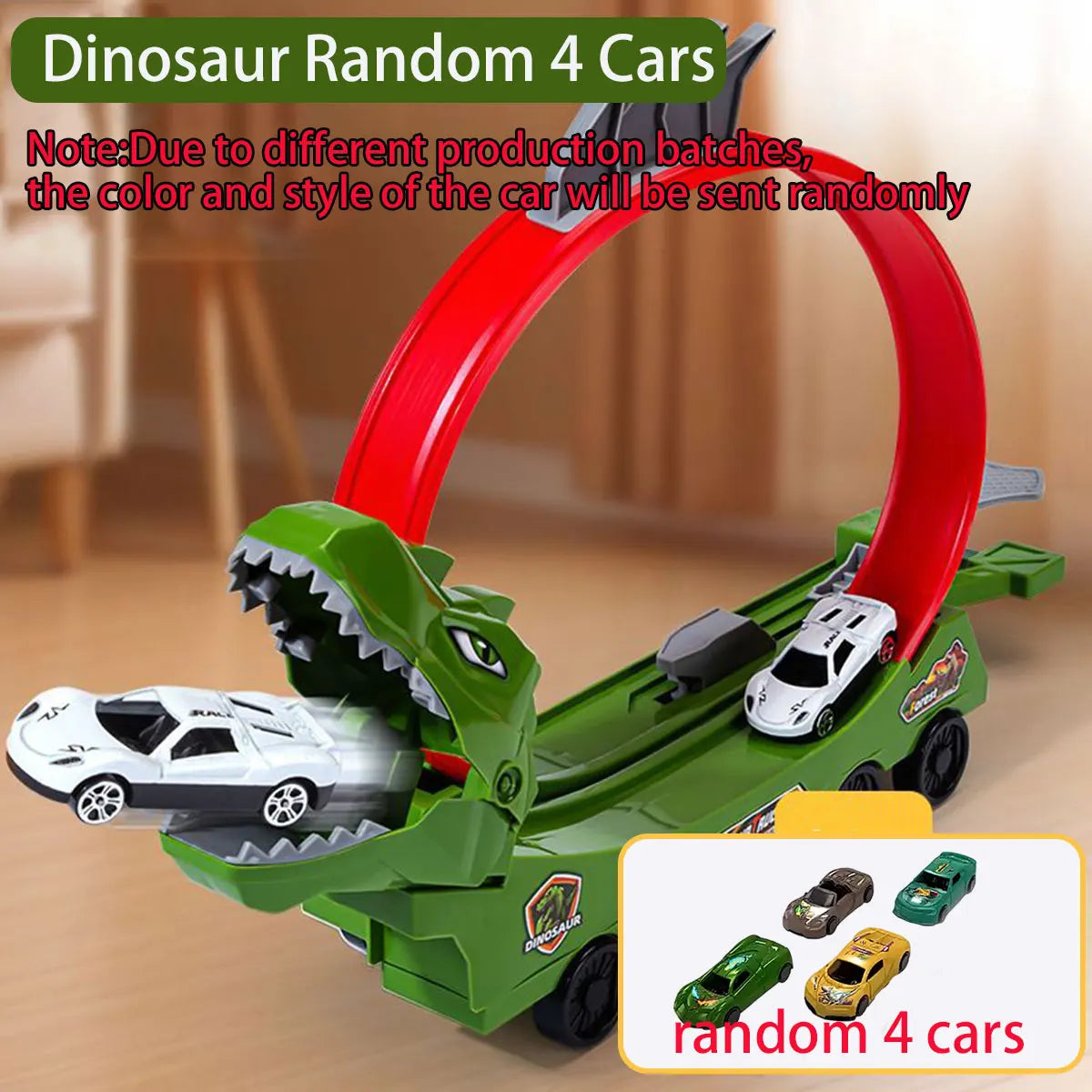 Dinosaur Track Car Sliding Railway Toy Shark  DIY Vehicles Educational Toys