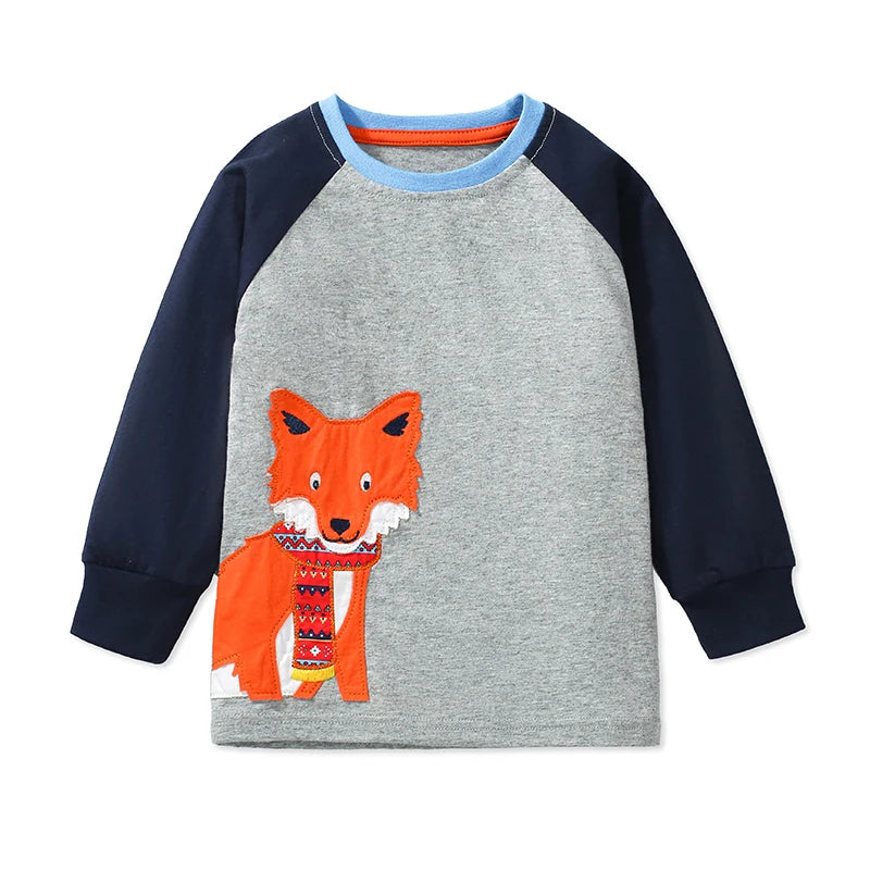 Raz Boys Embroidered Cartoon Fox Sweater - GuGuTon baby store - Baby Fashion - Toddlers Outfits - Babies Outfits - Toddler Clothes - Kids Clothing - Newborn Clothes - Newborn Wear - Kids Wear - Trending Clothes - Trending Outfits - Fall Fashion - Winter Fashion - Girls Clothes - Boys Clothes - Babies Wear - Kids Accessories - KidsWear - Summer Clothes - Summer Fashion - Summer Trend - Falls Sweaters - Tops - Bottom - Jeans - Blouse - Dresses - Newborn Dresses - Toys
