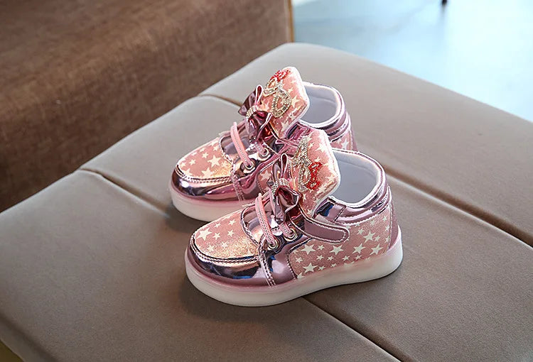 Lyra Kids Light Up Sneakers - Luminous Board Shoes for Spring