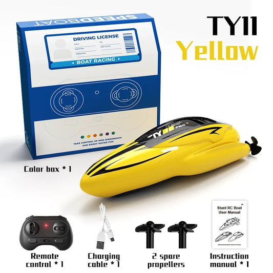 Popular 2.4G Mini Remote Control Boat - Dual Motor Waterproof Electric Speedboat