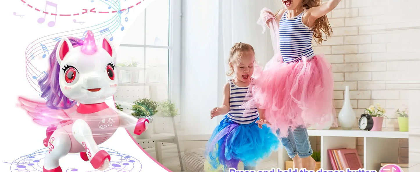 Unicorn Toys for Girls, Remote Control Robot Toys, Dancing Pets, Robot Toys for Kids