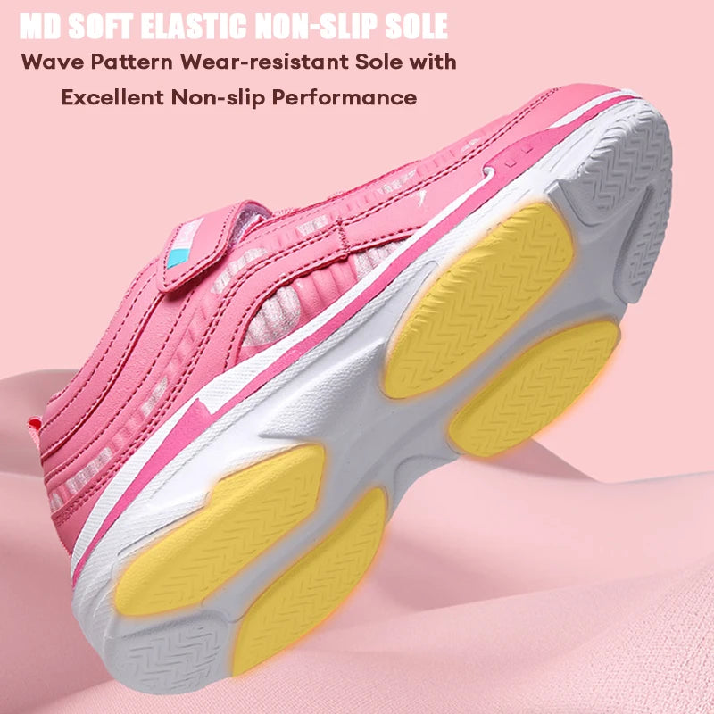 Girls Running Shoes Kids Sports Casual Sneakers Breathable Lightweight