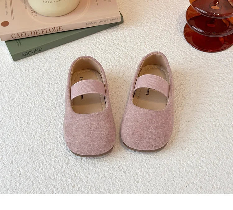 Girls Dance Performance Shoes Slip-on Kids Soild Candy Color Ins Trendy 2026 New Girls Flat Shoes