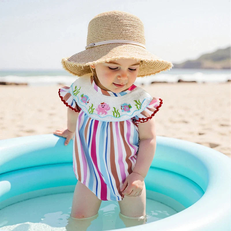 Stripe Summer Day Romper