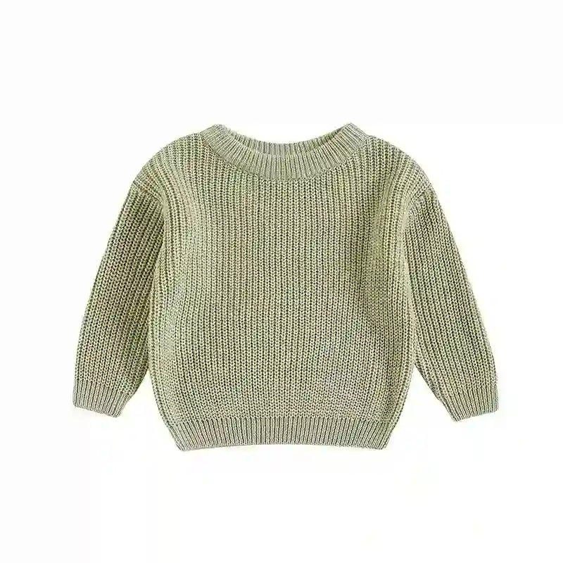 Angie Round Neck Long Sleeve Pullover Sweater